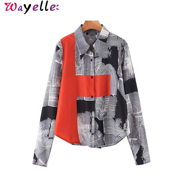 vintage women blouses and shirts 2019 fall stylish print lapel collar long sleeve shirts women blusas mujer chic female, White
vintage women blouses and shirts 2019 fall stylish print lapel collar long sleeve shirts women blusas mujer chic female, White