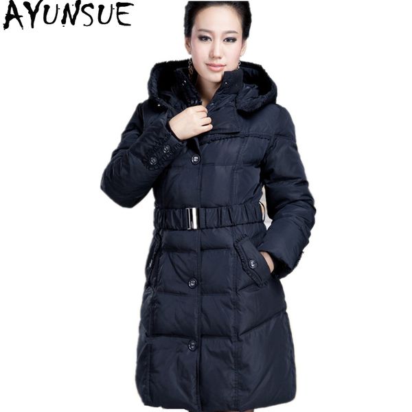 ayunsue 2019 90% white duck down jacket winter warm coat female long jacket for women slim parka jaqueta feminina invern 125nvk, Black
ayunsue 2019 90% white duck down jacket winter warm coat female long jacket for women slim parka jaqueta feminina invern 125nvk, Black