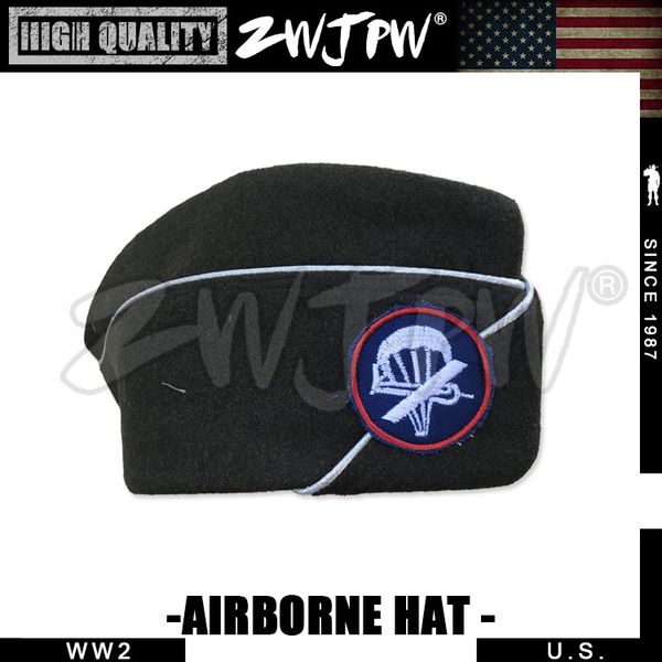 wwii us airborne paratrooper green wool garrison cap hat airborne hat, Black;white
wwii us airborne paratrooper green wool garrison cap hat airborne hat, Black;white