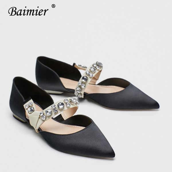 baimier summer black silk mary jane shoes for women pointed toe buckle strap women flats luxury crystal wedding shoes woman
baimier summer black silk mary jane shoes for women pointed toe buckle strap women flats luxury crystal wedding shoes woman