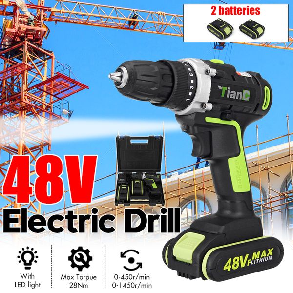 drillpro электрическая отвертка аккумуляторная дрель 48в макс мини беспроводной питания драйвер постоянного тока литий-ионная батарея 2-spee
drillpro электрическая отвертка аккумуляторная дрель 48в макс мини беспроводной питания драйвер постоянного тока литий-ионная батарея 2-spee