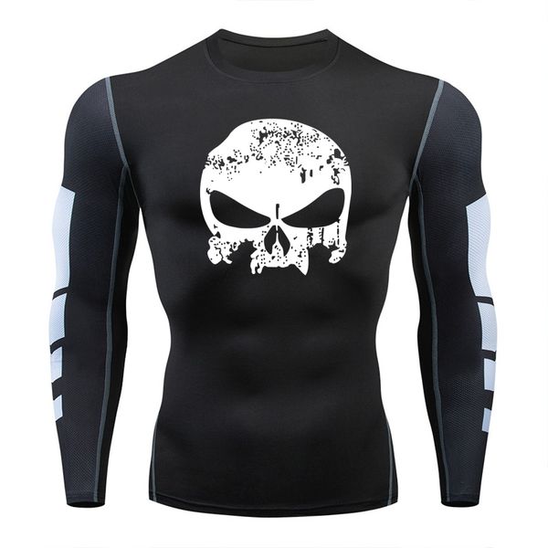 long sleeve t shirt compression skull sports shirt men gym running jogging quick-drying tshirt gym fitness rashgard training, Black;blue
long sleeve t shirt compression skull sports shirt men gym running jogging quick-drying tshirt gym fitness rashgard training, Black;blue