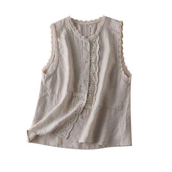 linen patchwork lace tank women tendencias ropa mujer 2020 sleeveless women's shirts regular solid woman clothes, White
linen patchwork lace tank women tendencias ropa mujer 2020 sleeveless women's shirts regular solid woman clothes, White