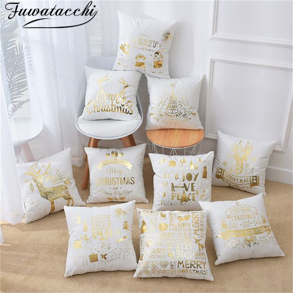 fuwatacchi christmas cushion cover black gold foil merry christmas pillow cover deer leaf for home chair sofa decorative pillows
fuwatacchi christmas cushion cover black gold foil merry christmas pillow cover deer leaf for home chair sofa decorative pillows