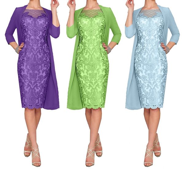 sheath short lace mother of the bride dresses plus size formal 3/4 sleeve knee length sheer neck applique mother groom dresses, Black;red
sheath short lace mother of the bride dresses plus size formal 3/4 sleeve knee length sheer neck applique mother groom dresses, Black;red