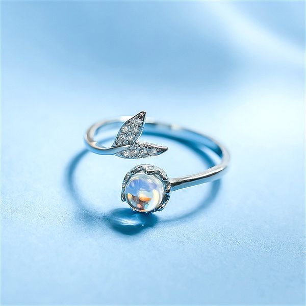 fengxiaoling 100% 925 sterling silver mermaid tears moonstone zircon tail open rings for women freshness beauty jewelry, Golden;silver
fengxiaoling 100% 925 sterling silver mermaid tears moonstone zircon tail open rings for women freshness beauty jewelry, Golden;silver