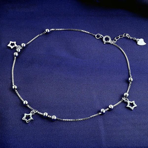 silver 925 bracelet leg simple star ankle bracelets for women cute star charm foot chain beach anklets enkelband vrouwen kralen, Red;blue
silver 925 bracelet leg simple star ankle bracelets for women cute star charm foot chain beach anklets enkelband vrouwen kralen, Red;blue