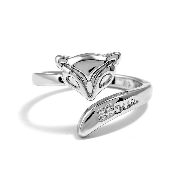 explosive accessories creative pot ring japanese and korean fashion ring personality cute animal fox ring, Silver
explosive accessories creative pot ring japanese and korean fashion ring personality cute animal fox ring, Silver