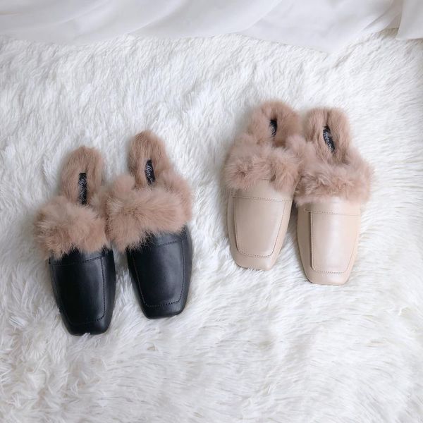 winter hair lined square toe mules shoes woman fluffy plush slip on slippers outdoor casual flipflops slides genuine fur, Black
winter hair lined square toe mules shoes woman fluffy plush slip on slippers outdoor casual flipflops slides genuine fur, Black