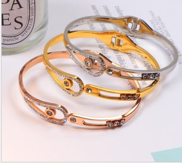 full diamond bracelet female titanium steel water drop plating bracelet, Golden;silver
full diamond bracelet female titanium steel water drop plating bracelet, Golden;silver