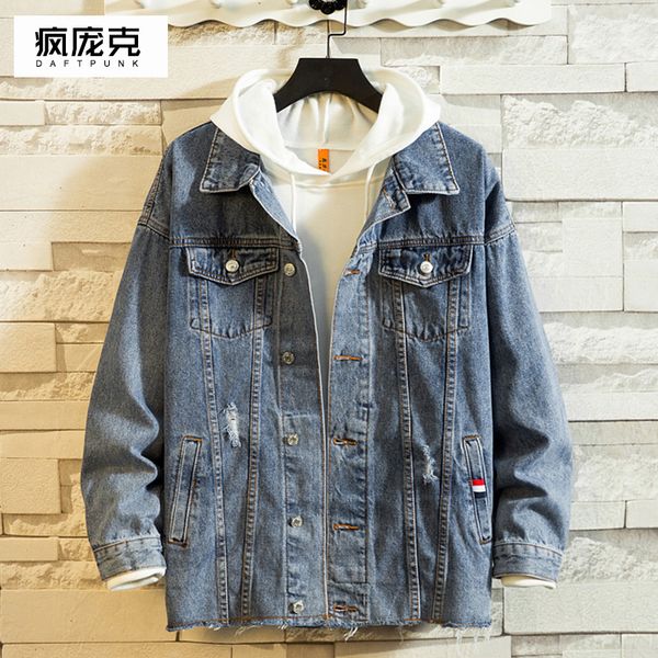 men's autumn denim jacket korean trendy 2019 new trendy designer jacket men's casual denim, Black;brown
men's autumn denim jacket korean trendy 2019 new trendy designer jacket men's casual denim, Black;brown