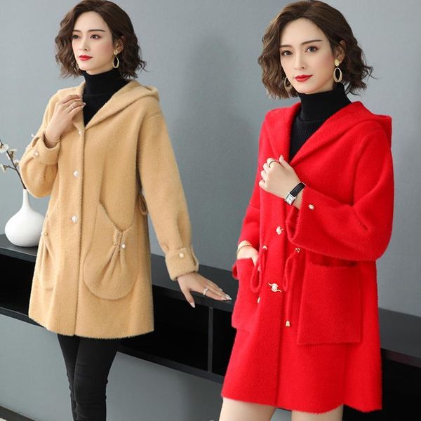 women 2020 spring autumn fashion new imitation mink velvet sweater cardigan female casual loose hooded knitted outerwear g06, White
women 2020 spring autumn fashion new imitation mink velvet sweater cardigan female casual loose hooded knitted outerwear g06, White