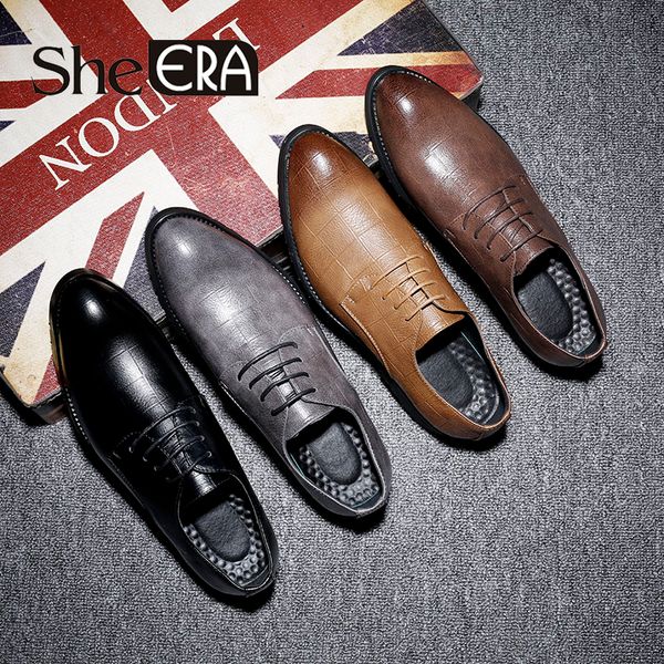 men shoes oxfords artificial leather shoes men pointed toe grid pattern for zapatos hombre plus size37-48, Black
men shoes oxfords artificial leather shoes men pointed toe grid pattern for zapatos hombre plus size37-48, Black