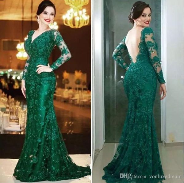 green backless mother of the bridal dresses v neck lace applique long sleeve formal evening dresses wedding gown custom made plus size, Black;red
green backless mother of the bridal dresses v neck lace applique long sleeve formal evening dresses wedding gown custom made plus size, Black;red