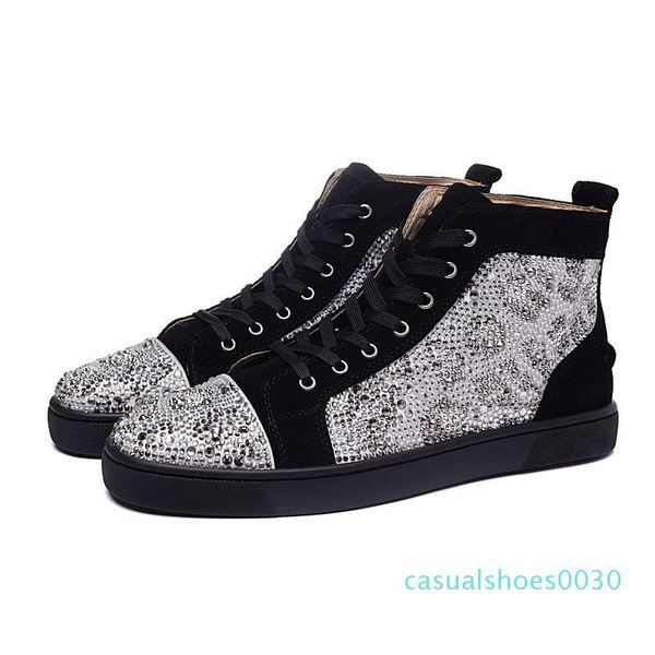 2019 designer sneakers red bottom shoe low cut studded spikes shoes for men and women shoes party wedding crystal leather sneakers c30, Black
2019 designer sneakers red bottom shoe low cut studded spikes shoes for men and women shoes party wedding crystal leather sneakers c30, Black