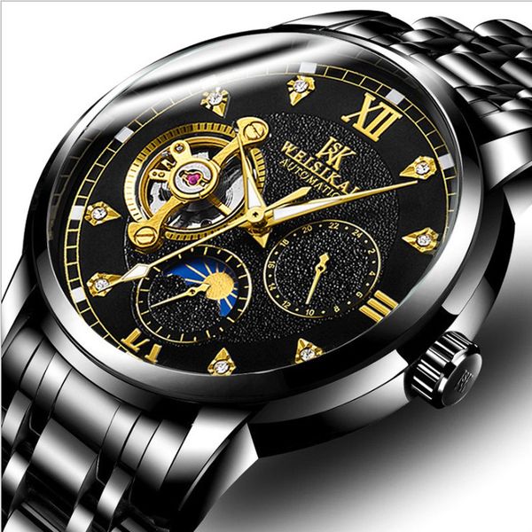 luxury watch men automatic mechanical tourbillon watches luminous hands stainless steel male wristwatch relogio masculino gifts for boyfrien, Slivery;brown
luxury watch men automatic mechanical tourbillon watches luminous hands stainless steel male wristwatch relogio masculino gifts for boyfrien, Slivery;brown