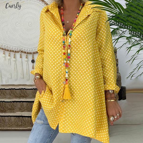 blouse 2020 casual women loose vintage long sleeve polka dots shirts fashion women suumer collar blouses plus size, White
blouse 2020 casual women loose vintage long sleeve polka dots shirts fashion women suumer collar blouses plus size, White