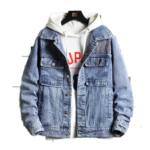 jackets vintage slim denim fit solid color casual mens jeans coat fashion stand clothes for men black blue, Black;brown
jackets vintage slim denim fit solid color casual mens jeans coat fashion stand clothes for men black blue, Black;brown