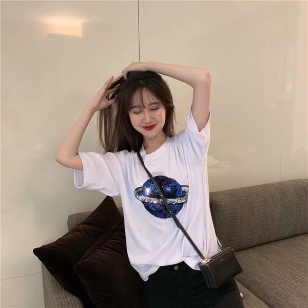 women 3d printed t shirts summer fashion star short sleeved girls designer sequins women g shirts ing, White
women 3d printed t shirts summer fashion star short sleeved girls designer sequins women g shirts ing, White