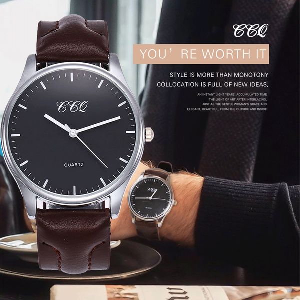 fashion men watches casual leather wrist watch quartz business men's wristwatch male clock reloj hombre relogio masculino, Slivery;brown
fashion men watches casual leather wrist watch quartz business men's wristwatch male clock reloj hombre relogio masculino, Slivery;brown