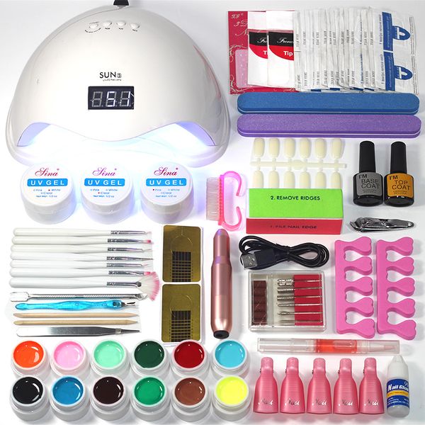 nail set 36/48/54w led nail lamp for nails manicure set kit gel polish varnish acrylic electric drill manicure
nail set 36/48/54w led nail lamp for nails manicure set kit gel polish varnish acrylic electric drill manicure