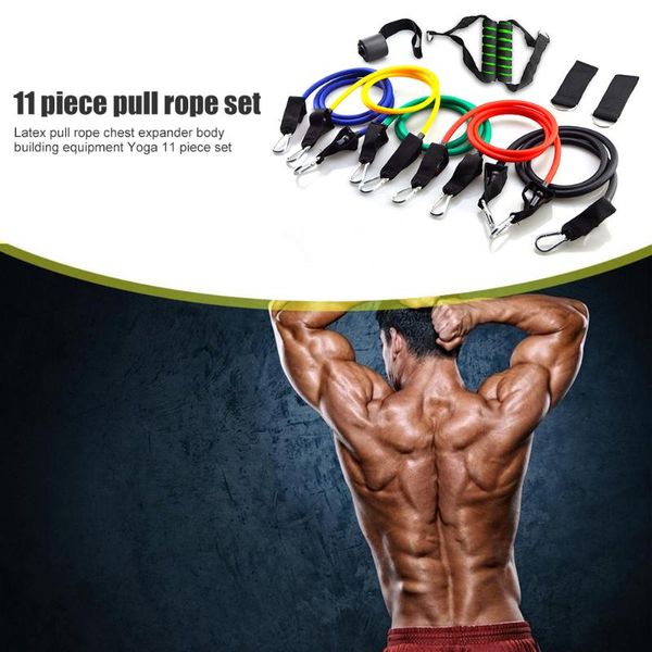 11pcs/set resistance band tpe elastic pull rope home gym fitness equipment stretch training workout expander tool
11pcs/set resistance band tpe elastic pull rope home gym fitness equipment stretch training workout expander tool