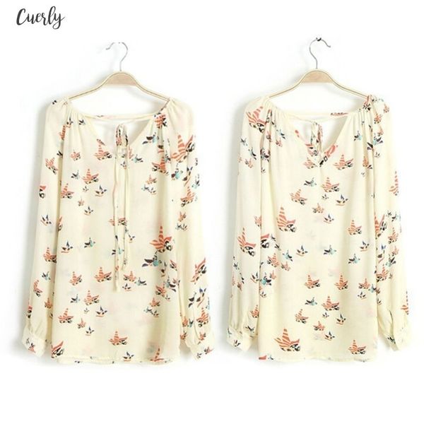 women fashion chiffon blouse short long sleeve dove print casual loose shirt blusa feminino, White
women fashion chiffon blouse short long sleeve dove print casual loose shirt blusa feminino, White