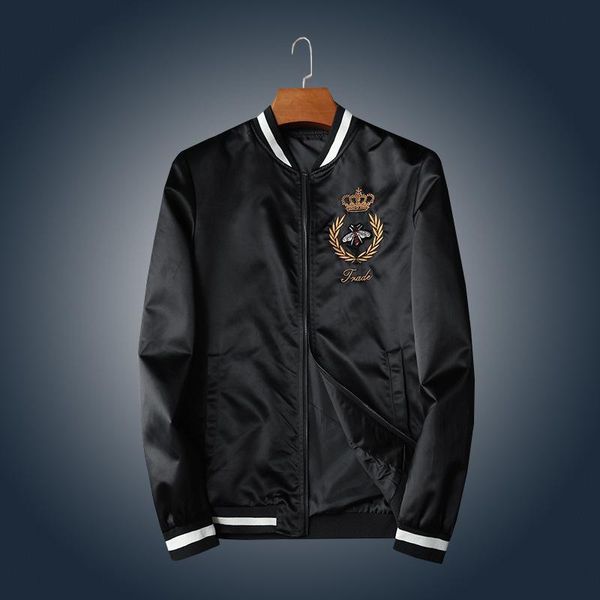 fashion new europe station autumn dress fashionable male fashion leisure crown bee embroidery cool odd jacket slim stand collar oversizecoat, Black;brown
fashion new europe station autumn dress fashionable male fashion leisure crown bee embroidery cool odd jacket slim stand collar oversizecoat, Black;brown