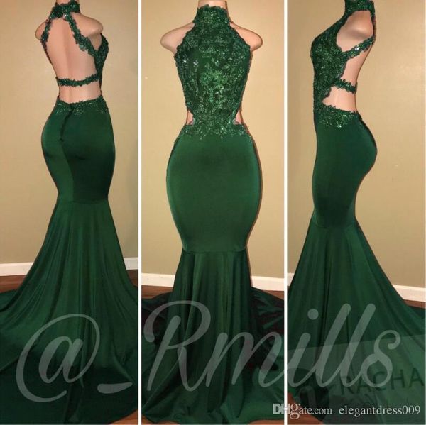 new dark green beads prom dresses mermaid long halter jewel neck lace applique backless formal dresses evening gowns dresses evening, Black
new dark green beads prom dresses mermaid long halter jewel neck lace applique backless formal dresses evening gowns dresses evening, Black