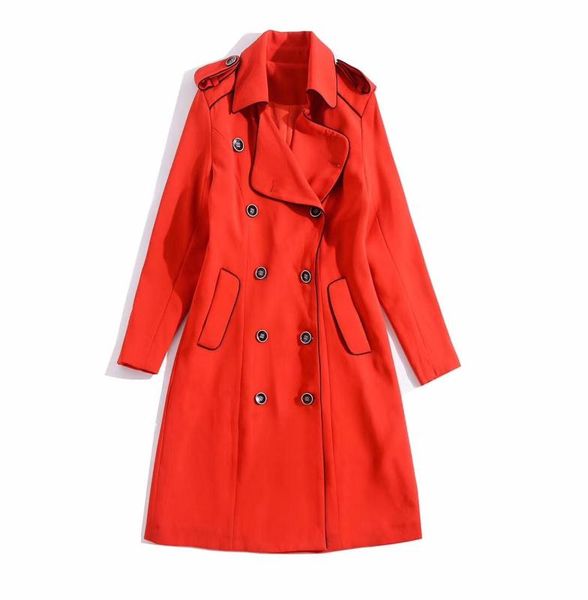 european and american women's clothing 2019 winter new style solid color double breasted fashion long-sleeved trench coat, Tan;black
european and american women's clothing 2019 winter new style solid color double breasted fashion long-sleeved trench coat, Tan;black