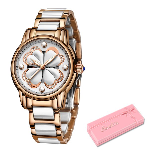 sunkta brand fashion luxury women's watch stainless steel ceramic strap women's bracelet watch casual quartz clock zegarek damsk c, Slivery;brown
sunkta brand fashion luxury women's watch stainless steel ceramic strap women's bracelet watch casual quartz clock zegarek damsk c, Slivery;brown