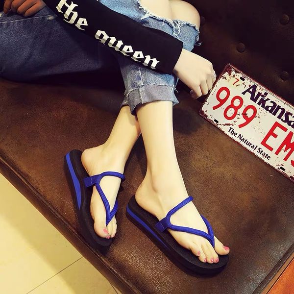 2019 the new flip-flops couple summer fashion everywhere wearing seaside outside the foot beach shoe slope and anti-slip thick bottom flat b, Black
2019 the new flip-flops couple summer fashion everywhere wearing seaside outside the foot beach shoe slope and anti-slip thick bottom flat b, Black