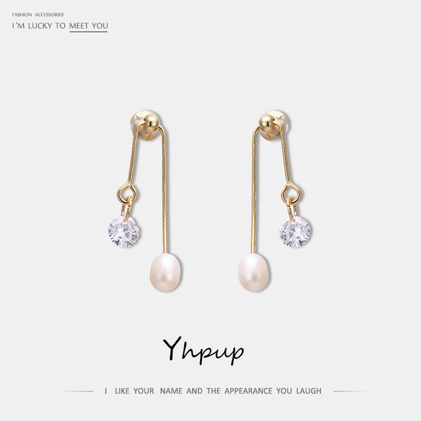 yhpup trendy copper natural pealrs dangle earrings shining cz exquisite statement earrings for women wedding party gift jewelry, Silver
yhpup trendy copper natural pealrs dangle earrings shining cz exquisite statement earrings for women wedding party gift jewelry, Silver