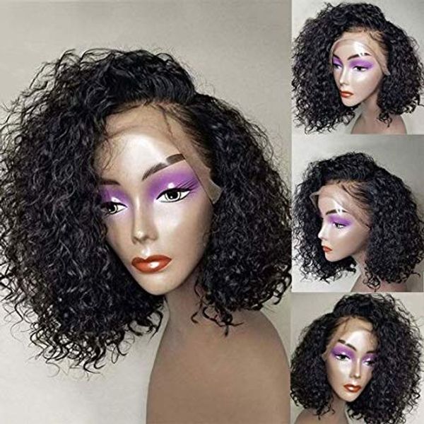 mhazel 12in short kinky curly synthetic front lace wig black hair color 180%density for african american woman
mhazel 12in short kinky curly synthetic front lace wig black hair color 180%density for african american woman