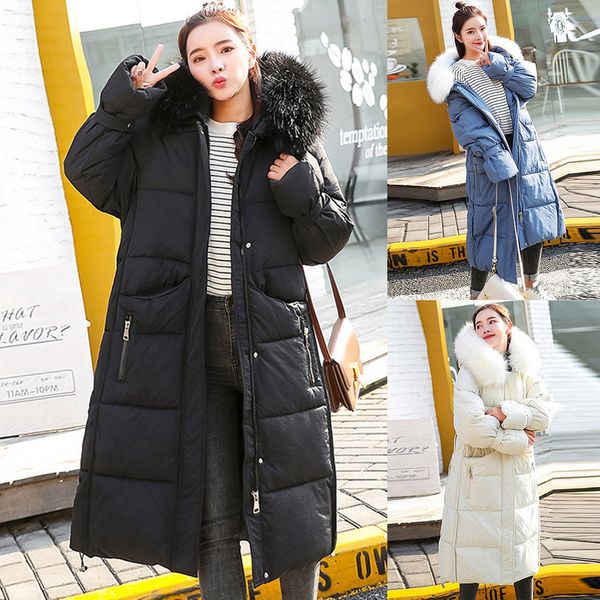 solid winter coat women 2019 duck down jacket coat snow parkas female warm long cotton-padded jackets zip hooded, Black
solid winter coat women 2019 duck down jacket coat snow parkas female warm long cotton-padded jackets zip hooded, Black
