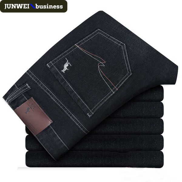2019 men's stretch mid waist business casual jeans autumn and winter classic sturdy jeans regular selection, Blue
2019 men's stretch mid waist business casual jeans autumn and winter classic sturdy jeans regular selection, Blue