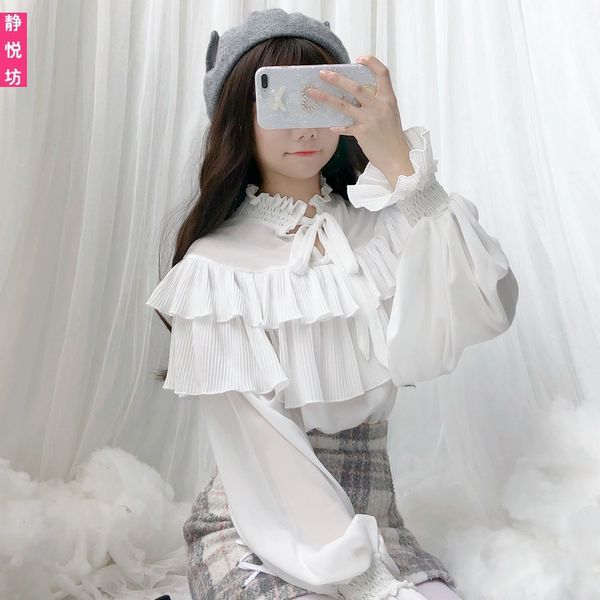 chiffon white preppy style lantern sleeve ruffles ladies' sweet lolita long sleeves women chiffon shirt summer blouses
chiffon white preppy style lantern sleeve ruffles ladies' sweet lolita long sleeves women chiffon shirt summer blouses