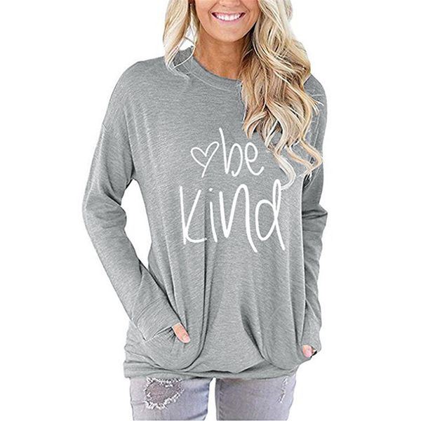 womens solid long sleeve tshirts spring letter printed designer ladies tees crew neck fashion female with pockets, White
womens solid long sleeve tshirts spring letter printed designer ladies tees crew neck fashion female with pockets, White