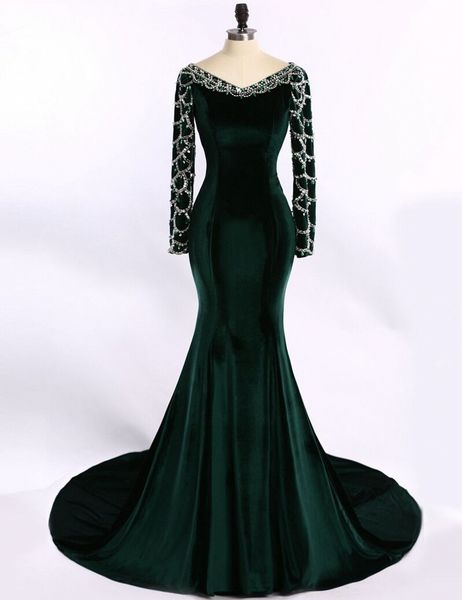 custom made blackish green long sleeve evening dresses floor length arrival beaded arabic evening gowns sapphire blue party dresses, Black;red
custom made blackish green long sleeve evening dresses floor length arrival beaded arabic evening gowns sapphire blue party dresses, Black;red