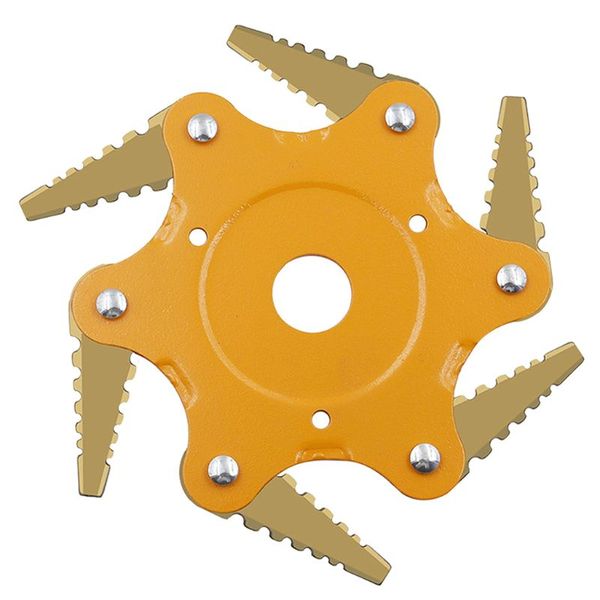 2019 new toothed six leaf mower blade trimmer head lawn mower accessories garden tool
2019 new toothed six leaf mower blade trimmer head lawn mower accessories garden tool