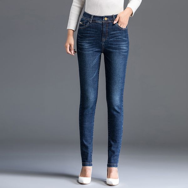 2019 autumn new style women's pants korean-style skinny jeans women's pants elasticity pencil trousers 19816, Blue
2019 autumn new style women's pants korean-style skinny jeans women's pants elasticity pencil trousers 19816, Blue