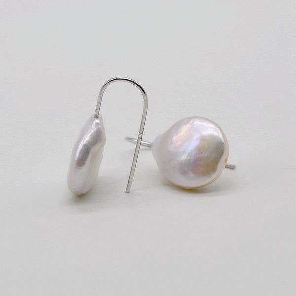 natural silver coin pearl earrings ladies 925 sterling silver hook baroque earrings short hanging simple
natural silver coin pearl earrings ladies 925 sterling silver hook baroque earrings short hanging simple