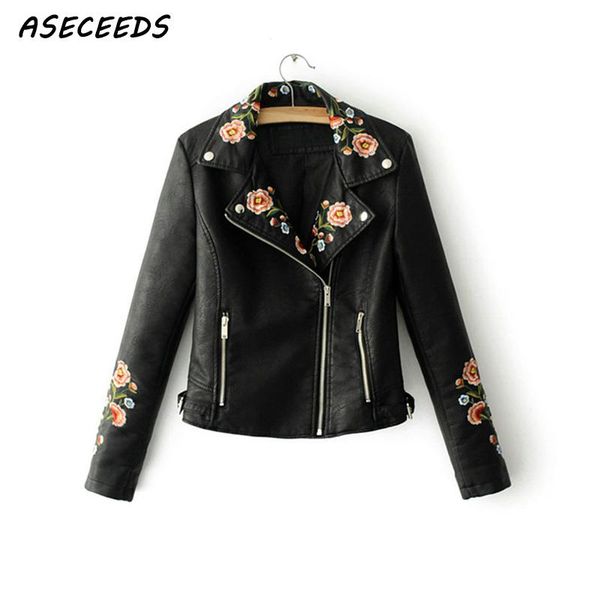 fall 2018 floral embroidery faux leather jacket women long sleeve black leather jacket coat punk motorcycle women outwear
fall 2018 floral embroidery faux leather jacket women long sleeve black leather jacket coat punk motorcycle women outwear