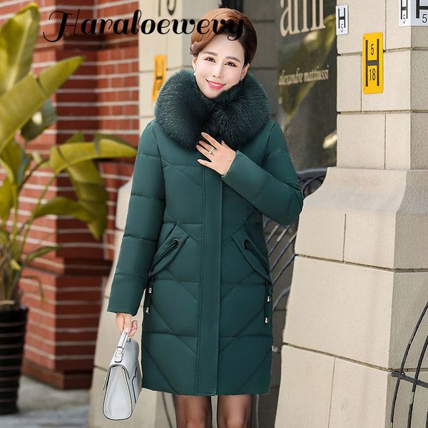 women colorful fur collar long hooded oversize winter down coat thick warm jacket cotton padded wadded parkas 3d big pocket, Black
women colorful fur collar long hooded oversize winter down coat thick warm jacket cotton padded wadded parkas 3d big pocket, Black