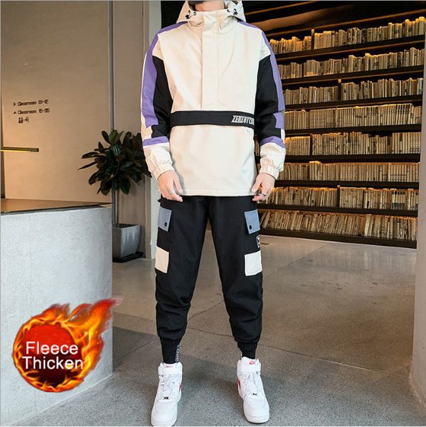 warm mens tracksuit winter sportwear long sleeves casual velvet hoodie with casual jogger pants homme sweat suits, Gray
warm mens tracksuit winter sportwear long sleeves casual velvet hoodie with casual jogger pants homme sweat suits, Gray
