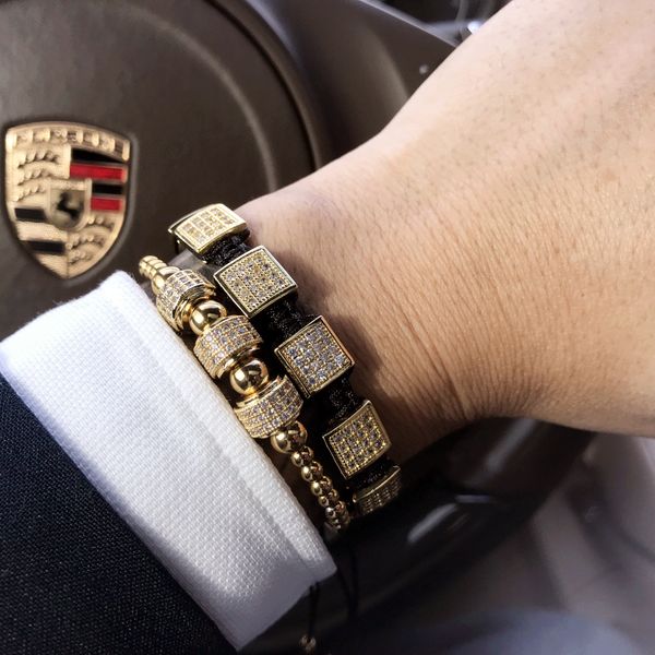 mcllroy bracelet men/luxury/gold/beads braided bracelets bangle for women man pave setting zircon bracelet homme pulseras mujer, Golden;silver
mcllroy bracelet men/luxury/gold/beads braided bracelets bangle for women man pave setting zircon bracelet homme pulseras mujer, Golden;silver