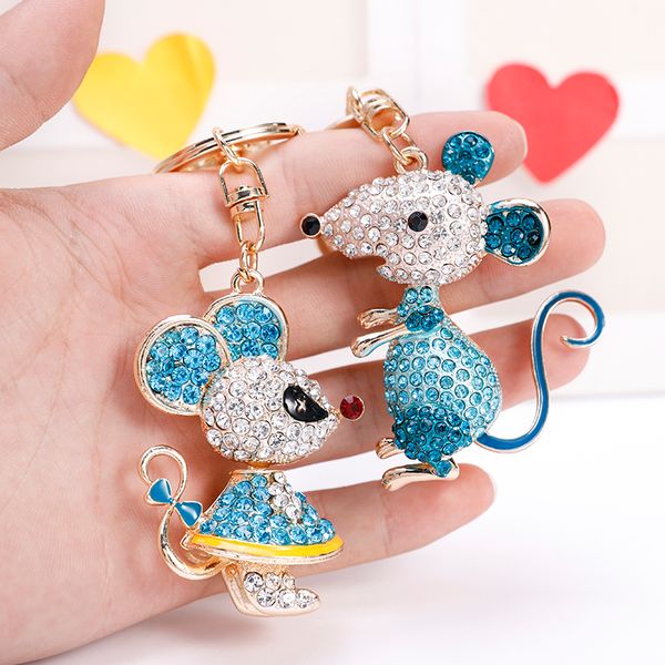 easya 2 styles lovely mouse keychain full crystal animal keyring holders women bag accessories car key chain jewelry, Silver
easya 2 styles lovely mouse keychain full crystal animal keyring holders women bag accessories car key chain jewelry, Silver