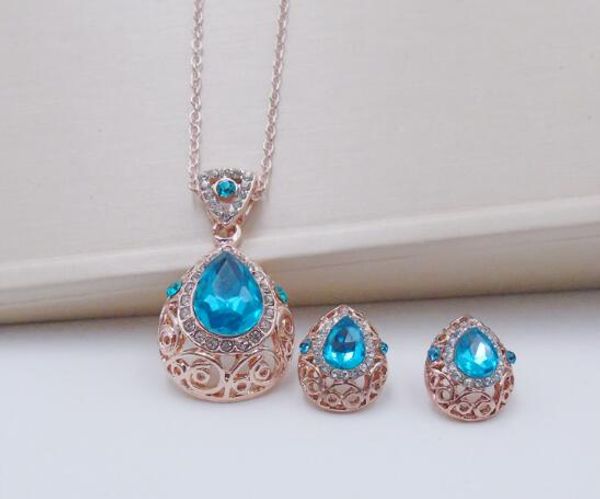 new crystal drop necklace foreign trade jewelry set european and american necklace set jewelry fashion classic exquisite elegance, Silver
new crystal drop necklace foreign trade jewelry set european and american necklace set jewelry fashion classic exquisite elegance, Silver