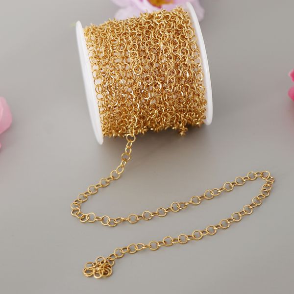 1 roll stainless steel cable chain necklace for men women diy crafting gold, Silver
1 roll stainless steel cable chain necklace for men women diy crafting gold, Silver