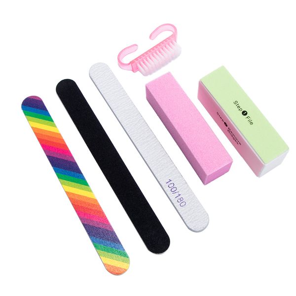 6 pcs/lot nail cleaning set for manicure with buffing grit sand clean brush nail art tool gel polish accessories durable
6 pcs/lot nail cleaning set for manicure with buffing grit sand clean brush nail art tool gel polish accessories durable